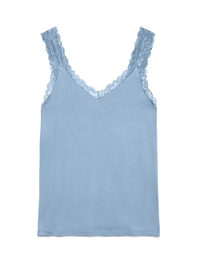 Vmrosa Short-Sleeve Junior Top In Light Blue 1