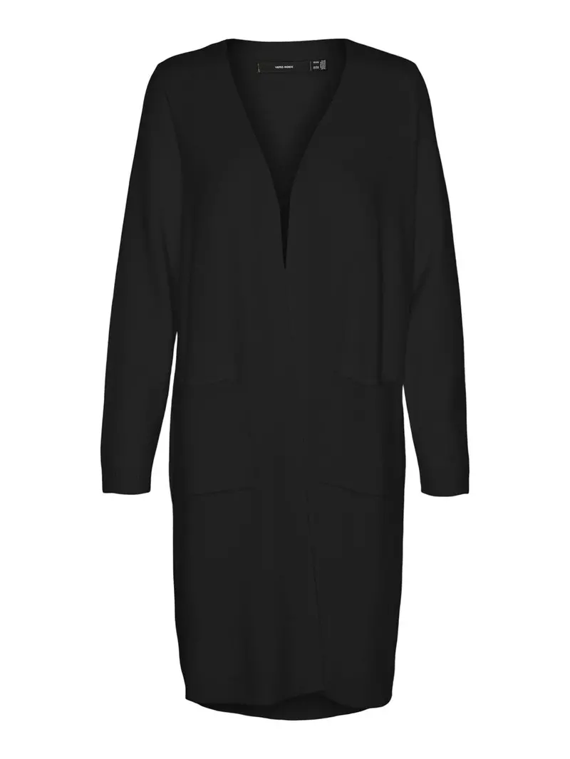 Vmsaba Long-Sleeve Pocket Coatigan In Black 1