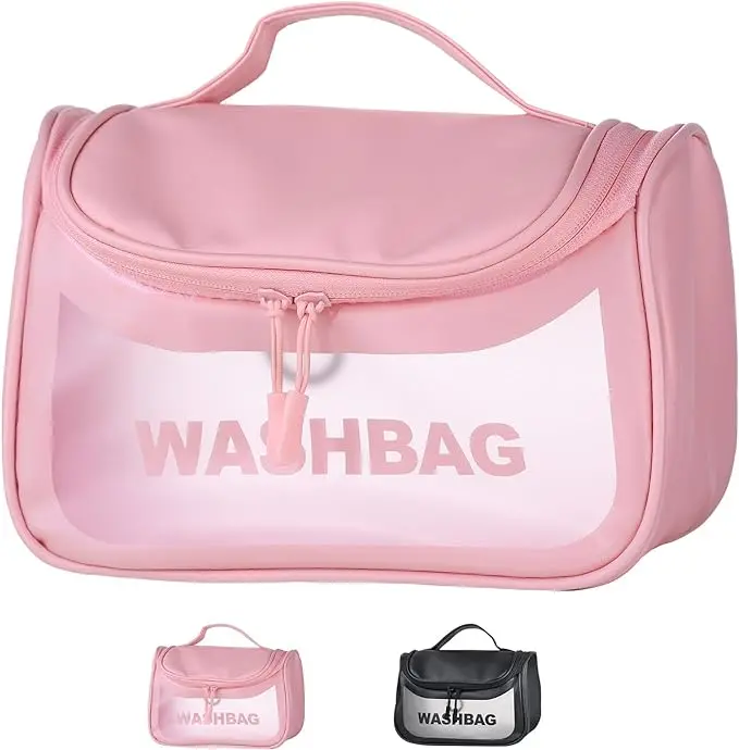 Waterproof Cosmetic Travel Wash Bag With Hanging Hook 1
