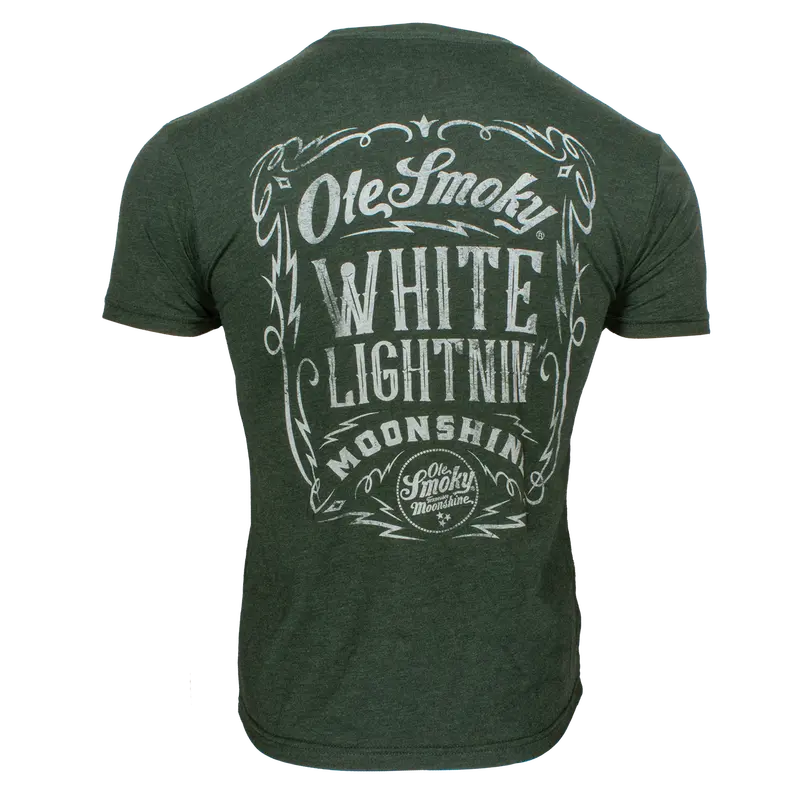White Lightnin’ Framed Graphic T-Shirt 1