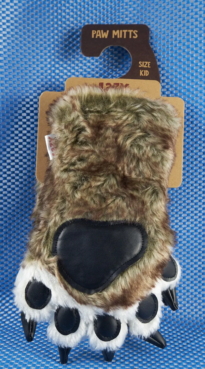 Wolf Paw Pattern Children’S Mittens 1