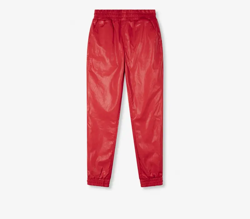 Women’S Shiny Woven Training Pants – Red 1
