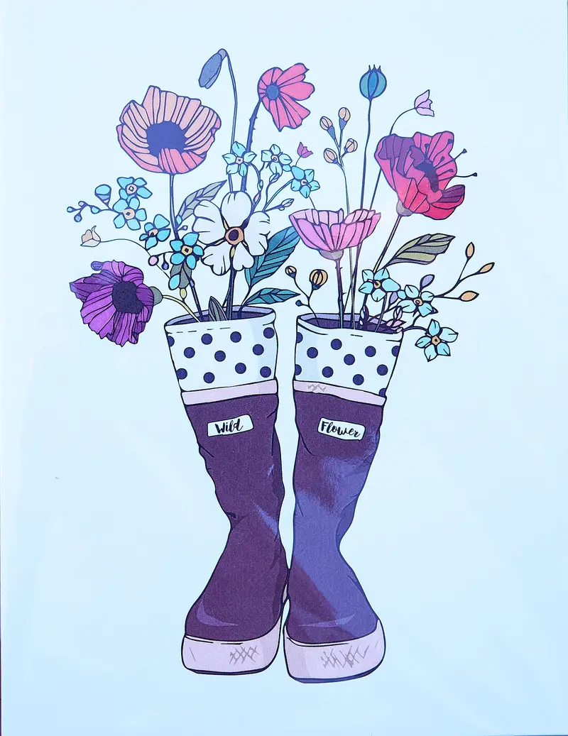 Xtra Tuff Floral Bouquet Notecard Set 1