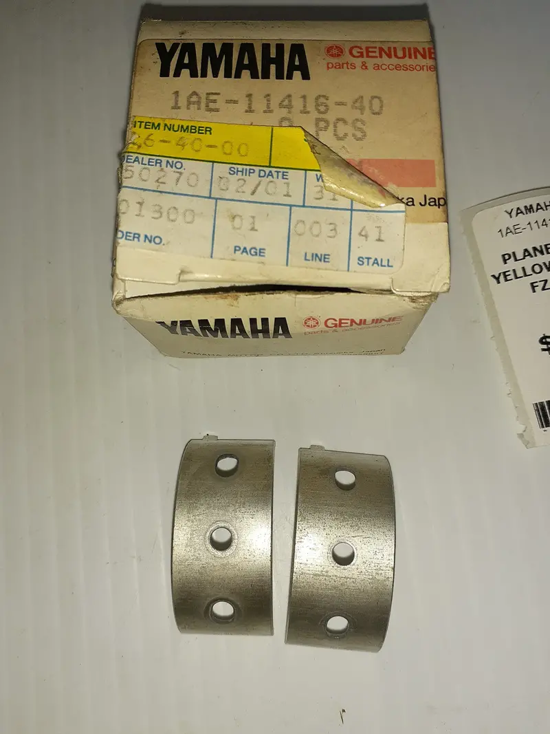 Yamaha Fz750 Crankshaft Main Bearing – Plain Type 1
