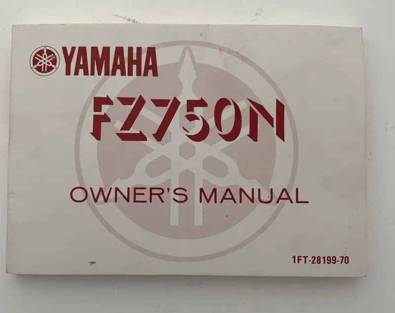 Yamaha Fz750N Service & Owner'S Manual 1