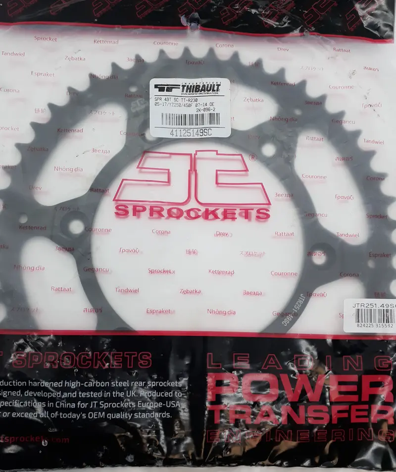 Yamaha Yz/Wr & Tt-R Rear Sprocket – 49T Performance Grade 1