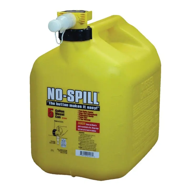 Yellow No-Spill 5-Gallon Diesel Fuel Can – Epa-Compliant Safety Can 1