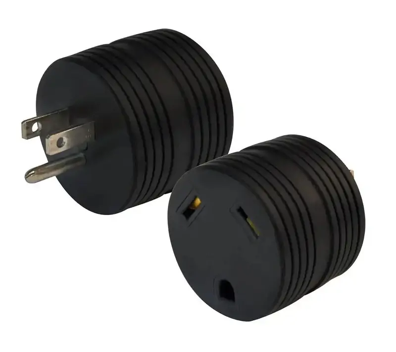 15A–30A Adapter Plug – Right-Angle Male-To-Female Power Connector (R) 1