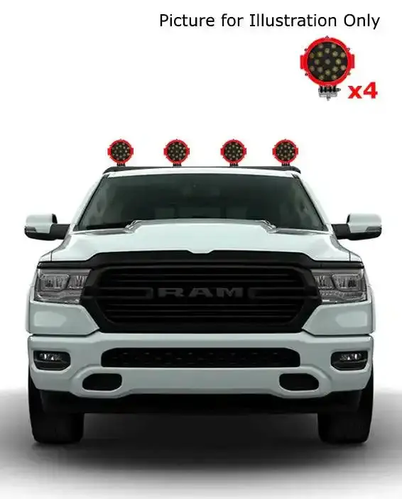 Black Horse Off-Road Modular Led Square Light Kit – Adjustable Steel Mounting, Pl1213 Compatible 1