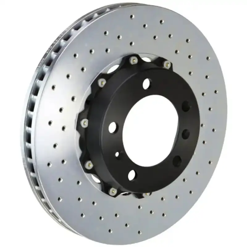 Brembo Drilled Two-Piece Front Brake Rotors For 2001–2004 Porsche 996 Carrera 4S – 330X34Mm 1