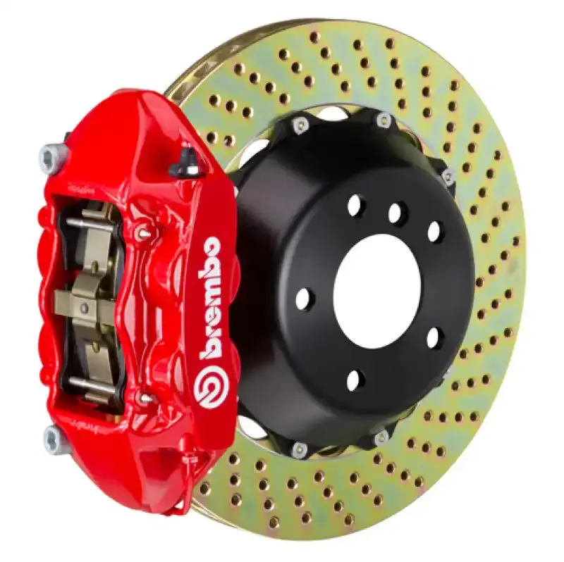 Brembo Drilled Two-Piece Rear Rotors – 380X28Mm, Gt Bbk Fitment For 1993–1998 Toyota Supra 1