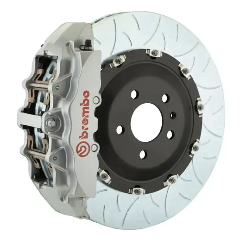 Brembo Front Gt Brake System For 2021+ Toyota Sienna Xl40 – 6-Piston Calipers, 380X34Mm Slotted Two-Piece Rotors (Type-3, Silver) 1