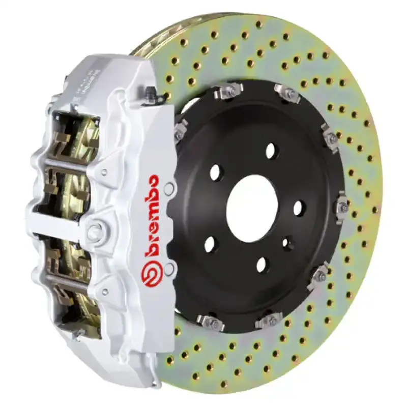 Brembo Gt Front Brake Kit For 2014–2017 Audi Sq5 – 6-Piston Calipers With Drilled 380X34Mm Two-Piece Rotors 1