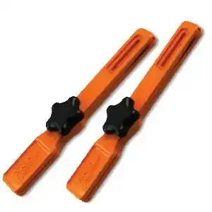 Carefree Heavy-Duty Canopy Clamp – Orange Anodized Aluminum Mounting Hardware 1