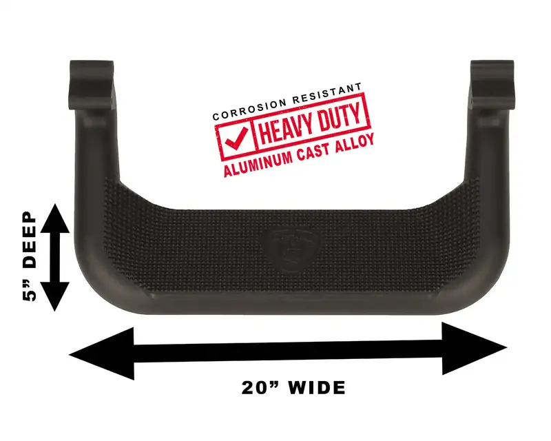Carr Super Hoop Xp3 Side Steps With Assist Handles – Black Powder-Coated Steel Pair For Easy Entry/Exit 1