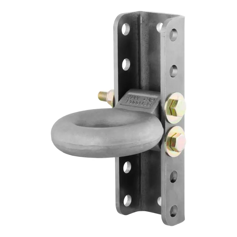 Curt 48640 – Adjustable Lunette Ring Hitch (12,000-Lb Capacity, Triple-Eye Design, 11-3/4-Inch Channel Height) 1