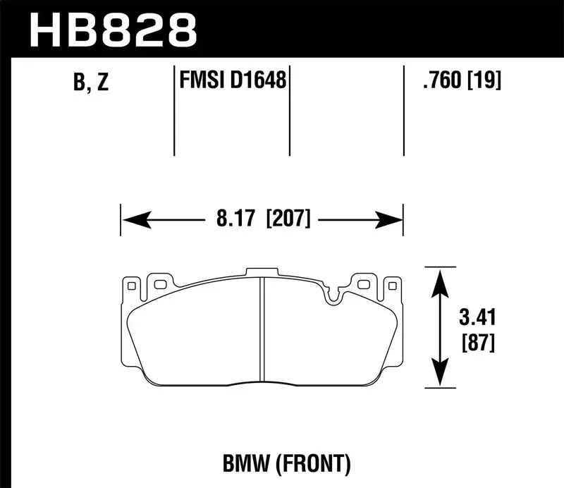 Hawk Performance Dtc-60 Rear Disc Brake Pads – Hb828G.760 Compound 1