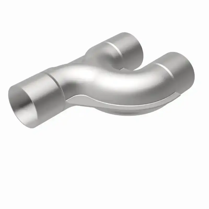 Magnaflow 2.5-Inch Stainless Steel Smooth Transition Y-Pipe – 90-Degree Exhaust Manifold Adapter 1