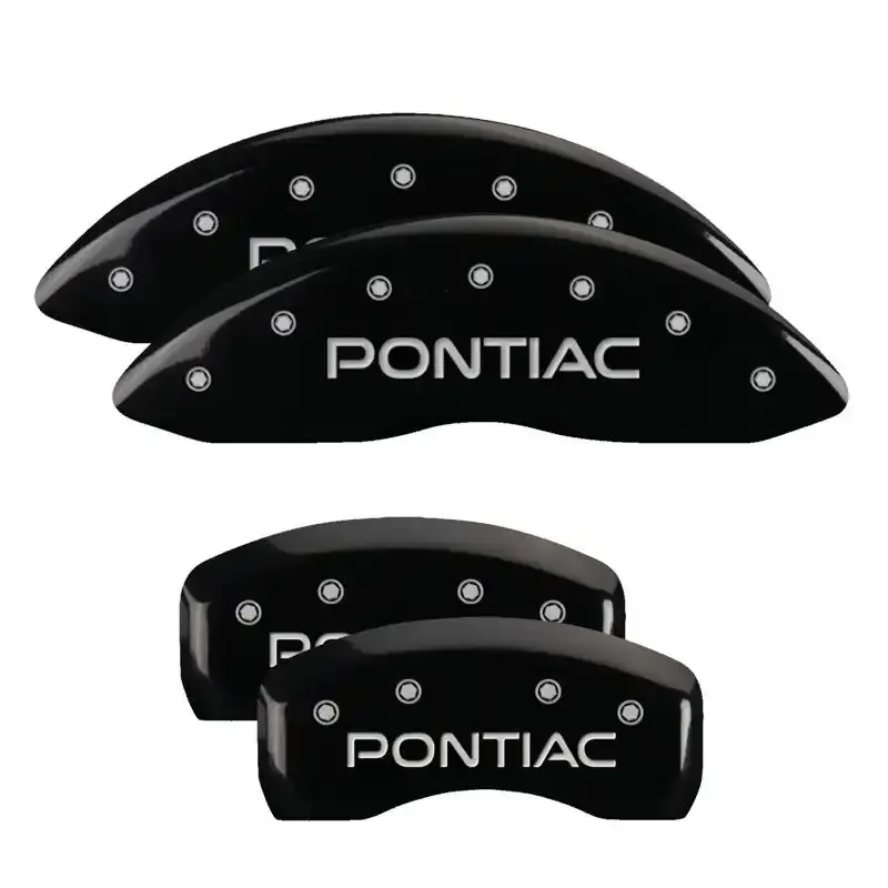 Mgp 4-Piece Caliper Cover Set For 1998–2002 Pontiac Firebird – Arrow-Style Black & Silver Finish 1