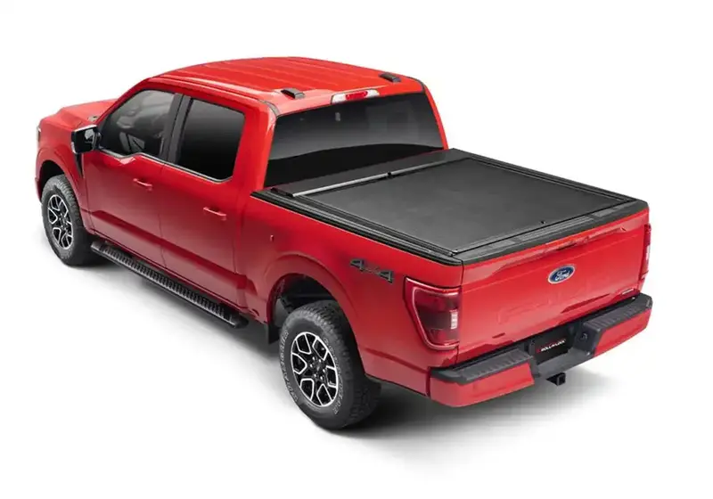 Roll-N-Lock M-Series Xt Manual Retractable Tonneau Cover — Lockable Black Model 131M-Xt 1