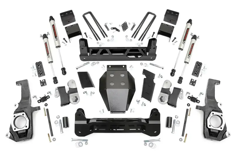 Rough Country 5-Inch Suspension Lift Kit – Includes V2 Monotube Shocks 1