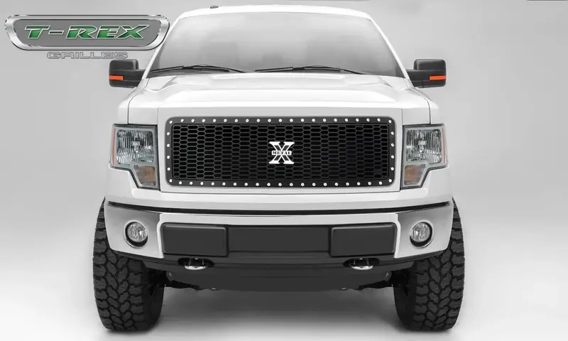 T-Rex Grilles 7715721 Laser-X Black Mild Steel Grille Insert 1