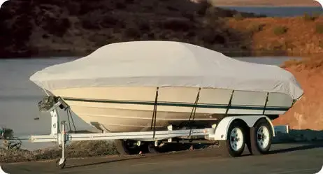 Taylor Made Boatguard V-Hull Boat Cover – Fits 14' To 16' Runabouts (Model #70203) 1